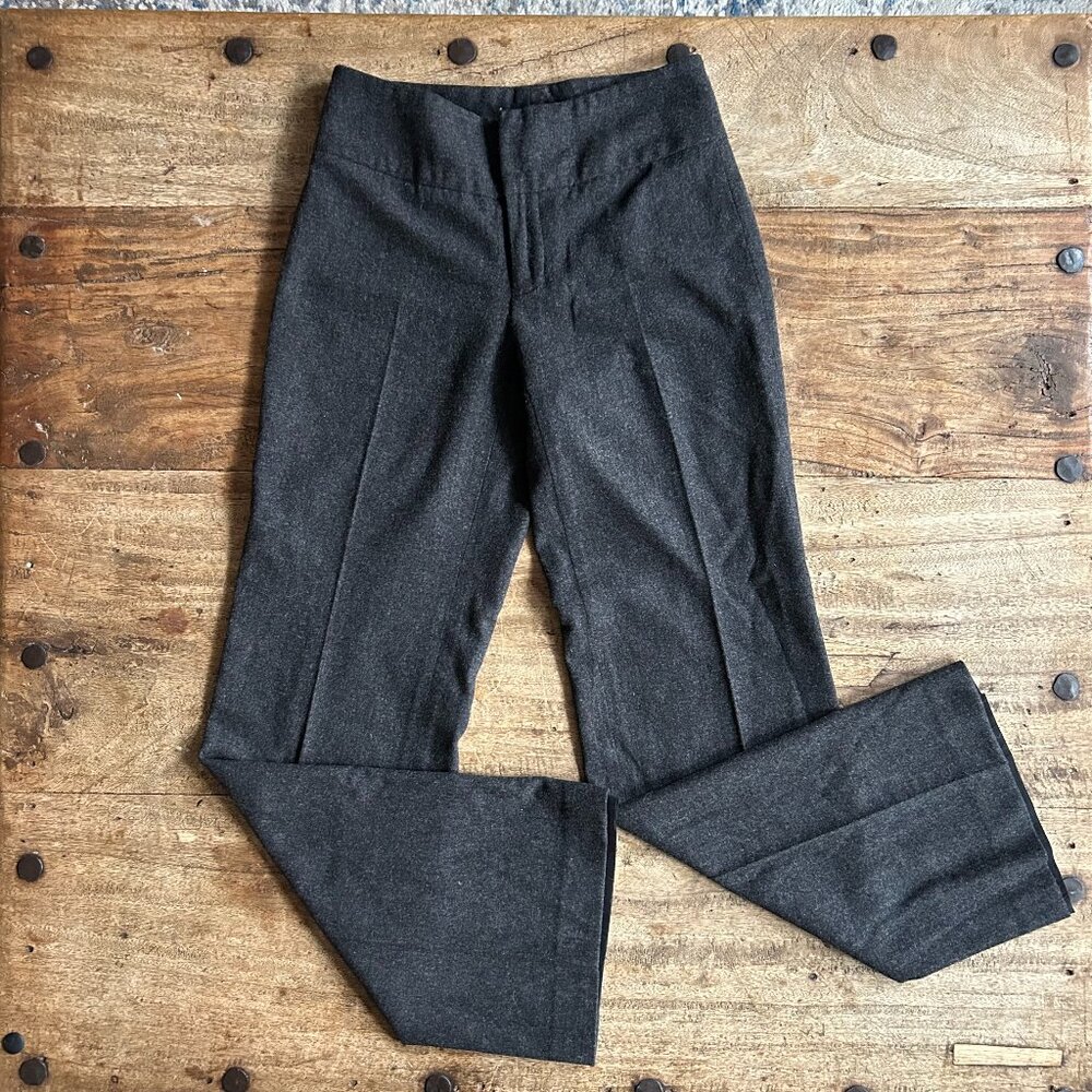 Banana Republic Gray Tweed Wool Blend HARRISON PANTS Womens SIZE 0 Dress Pants